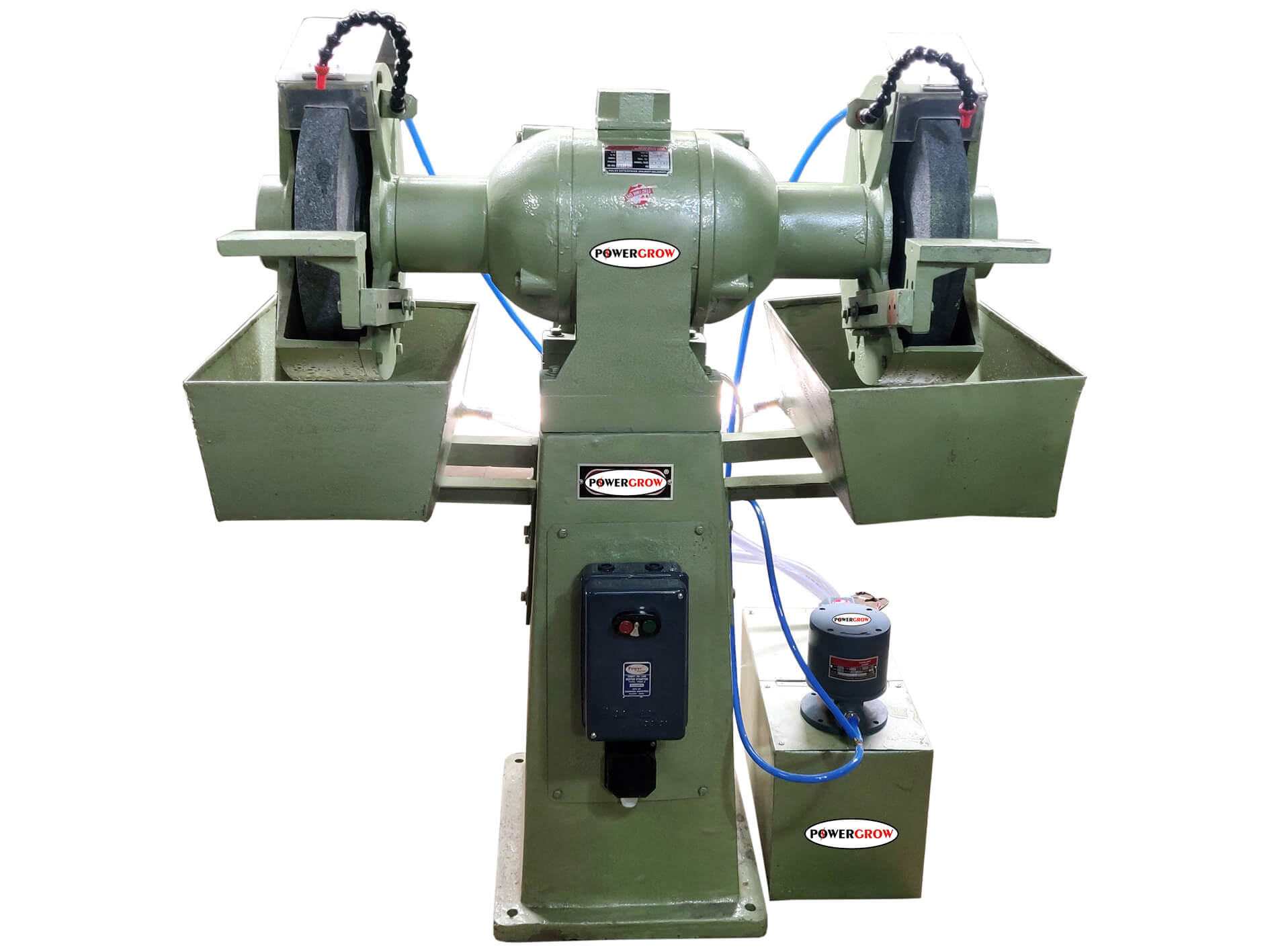 PEDESTAL GRINDER WITH COOLANT SYSTEM-powergrow